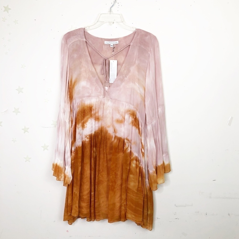 Young fabulous and broke tie-dye BoHo mini Dress - Picture 7 of 13